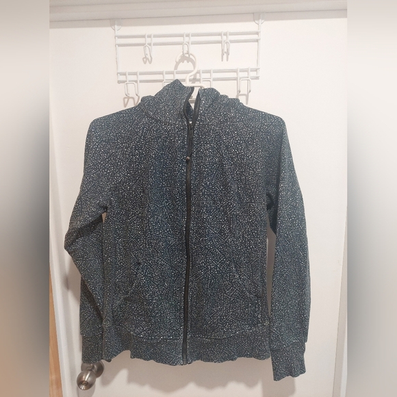 Lululemon Athletica Navy and White Speckled Jacket - Picture 2 of 4